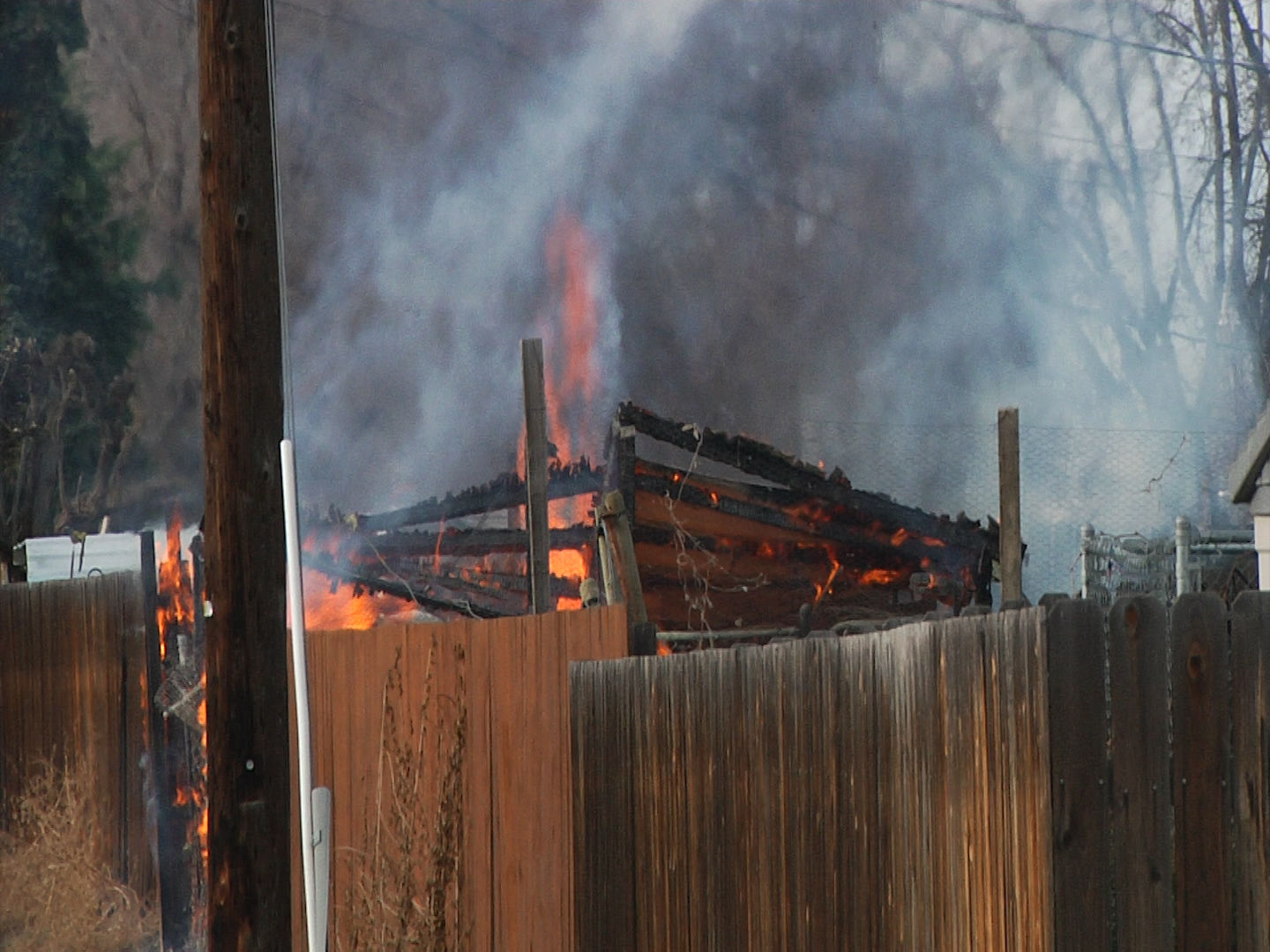 chicken coop fire